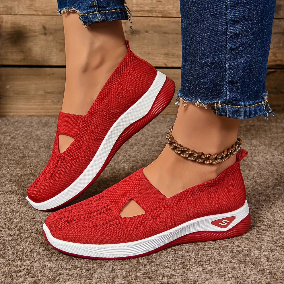 Hannah | Women's Breathable Stretchable Slip-On Sneakers – Comfortable & Stylish