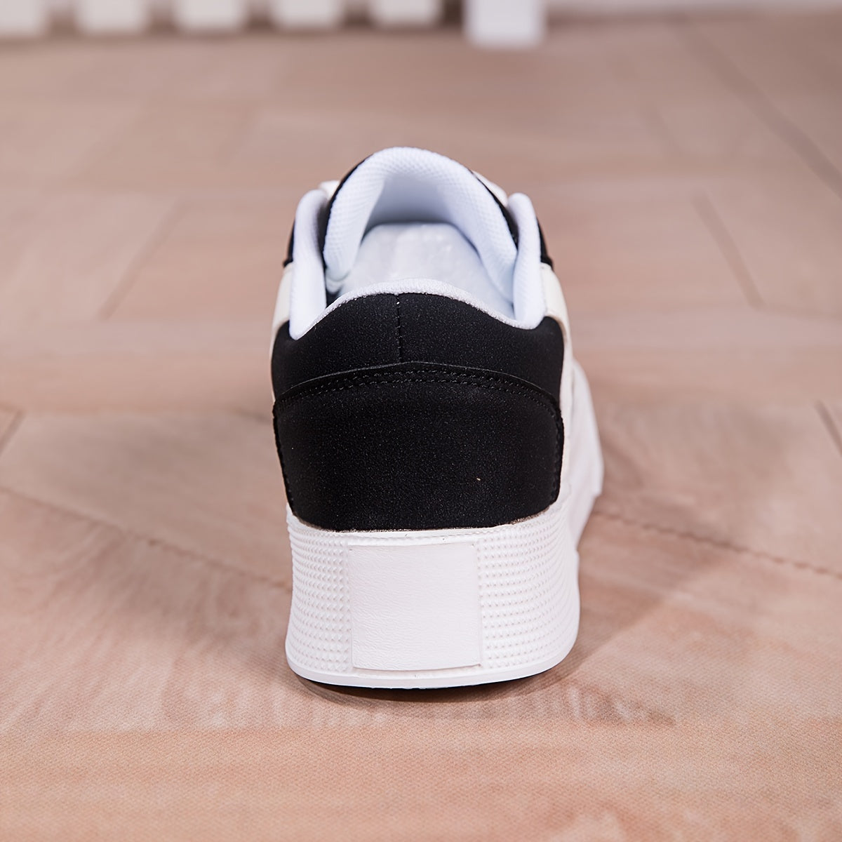 Friederika | Women's Black and White Platform Sneakers with Lace-Up Design – Comfortable & Stylish Everyday Shoes