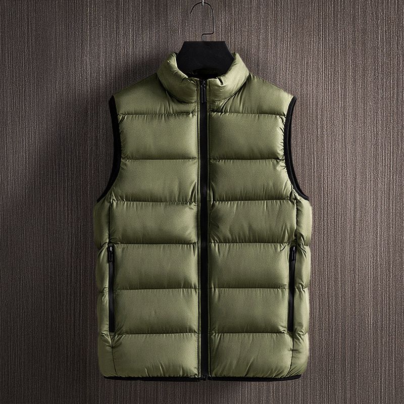 Felix | Men’s Quilted Vest with Full Zip, Stand Collar & Warm Padding