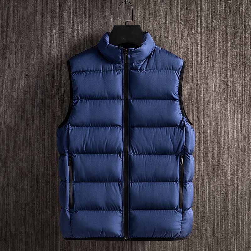 Felix | Men’s Quilted Vest with Full Zip, Stand Collar & Warm Padding