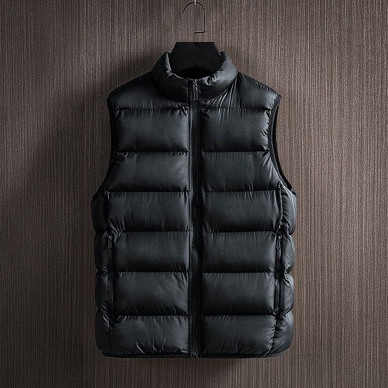 Felix | Men’s Quilted Vest with Full Zip, Stand Collar & Warm Padding