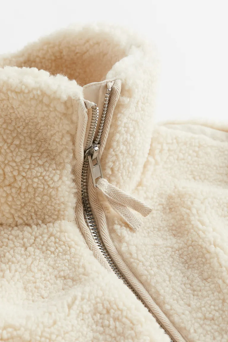 Lydia | Women's Oversized Fleece Jacket with Zipper Front and High Collar