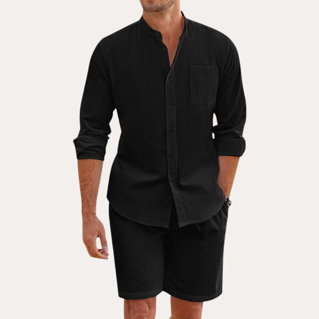 The Algrave Linen Set – Summer Co Ord for Men