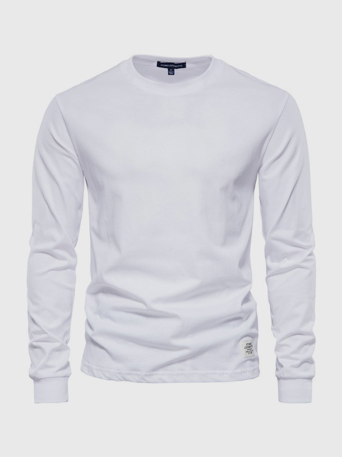 Oscar | Men’s Classic Cotton Round Neck Sweatshirt – Solid Colour Casual Pullover
