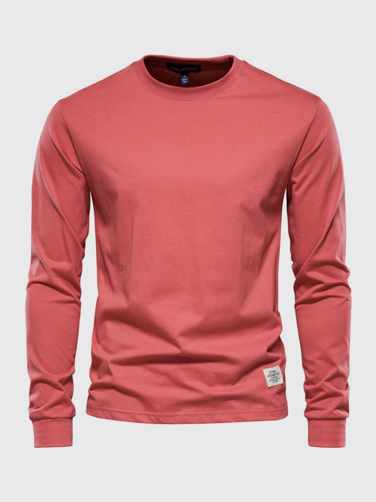 Oscar | Men’s Classic Cotton Round Neck Sweatshirt – Solid Colour Casual Pullover