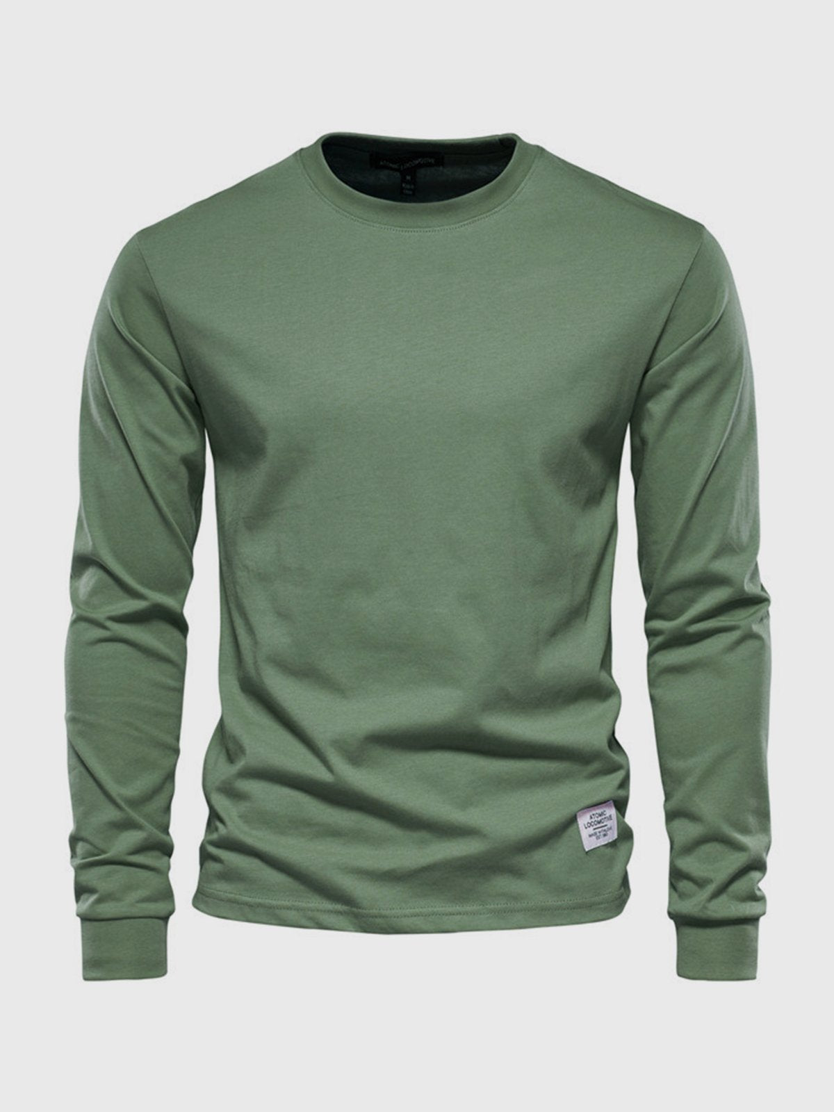 Oscar | Men’s Classic Cotton Round Neck Sweatshirt – Solid Colour Casual Pullover
