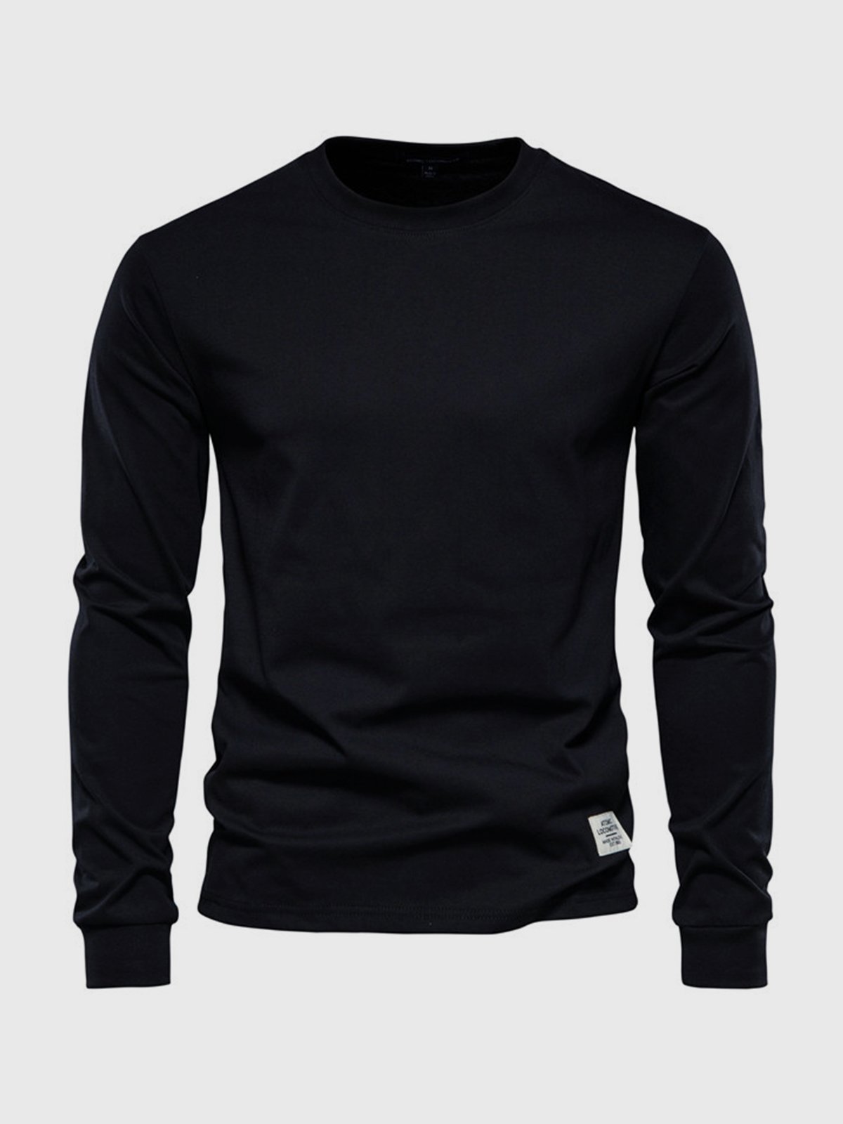 Oscar | Men’s Classic Cotton Round Neck Sweatshirt – Solid Colour Casual Pullover