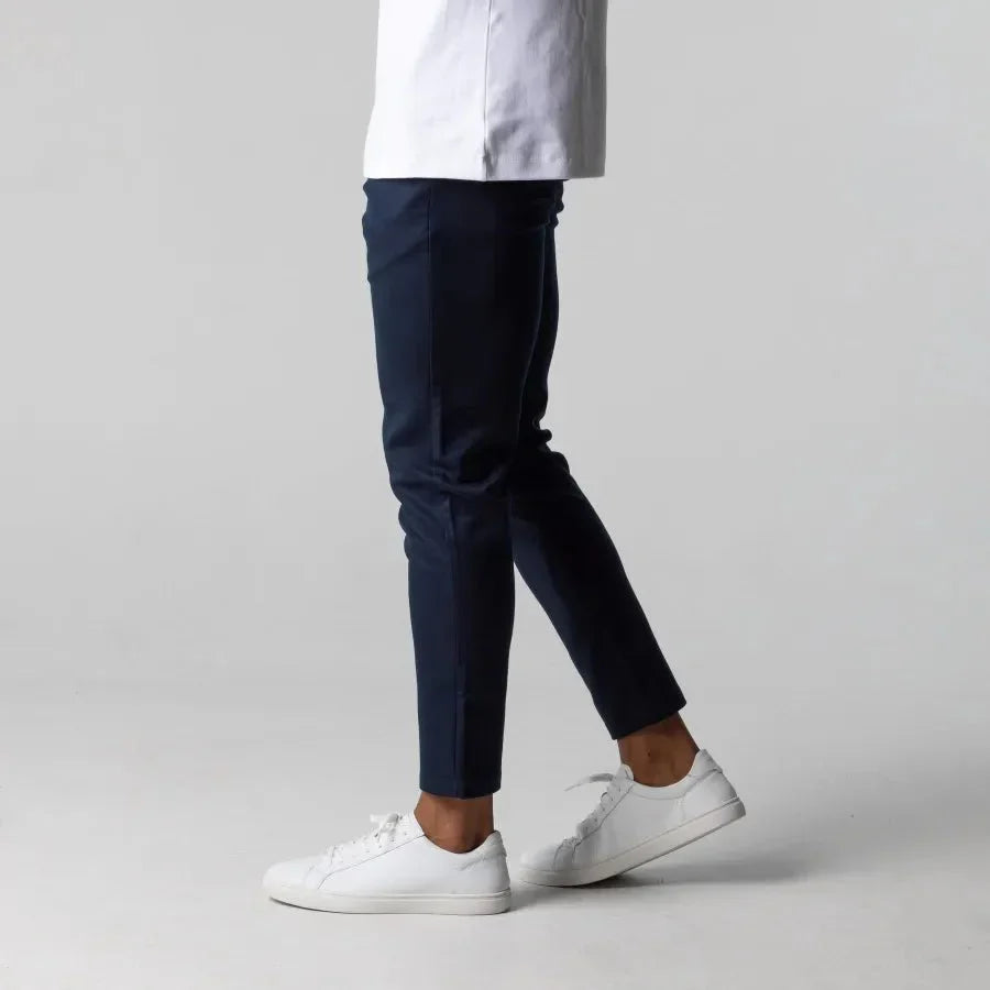 Christian | Men’s Slim-Leg Chino Trousers in Solid Colour