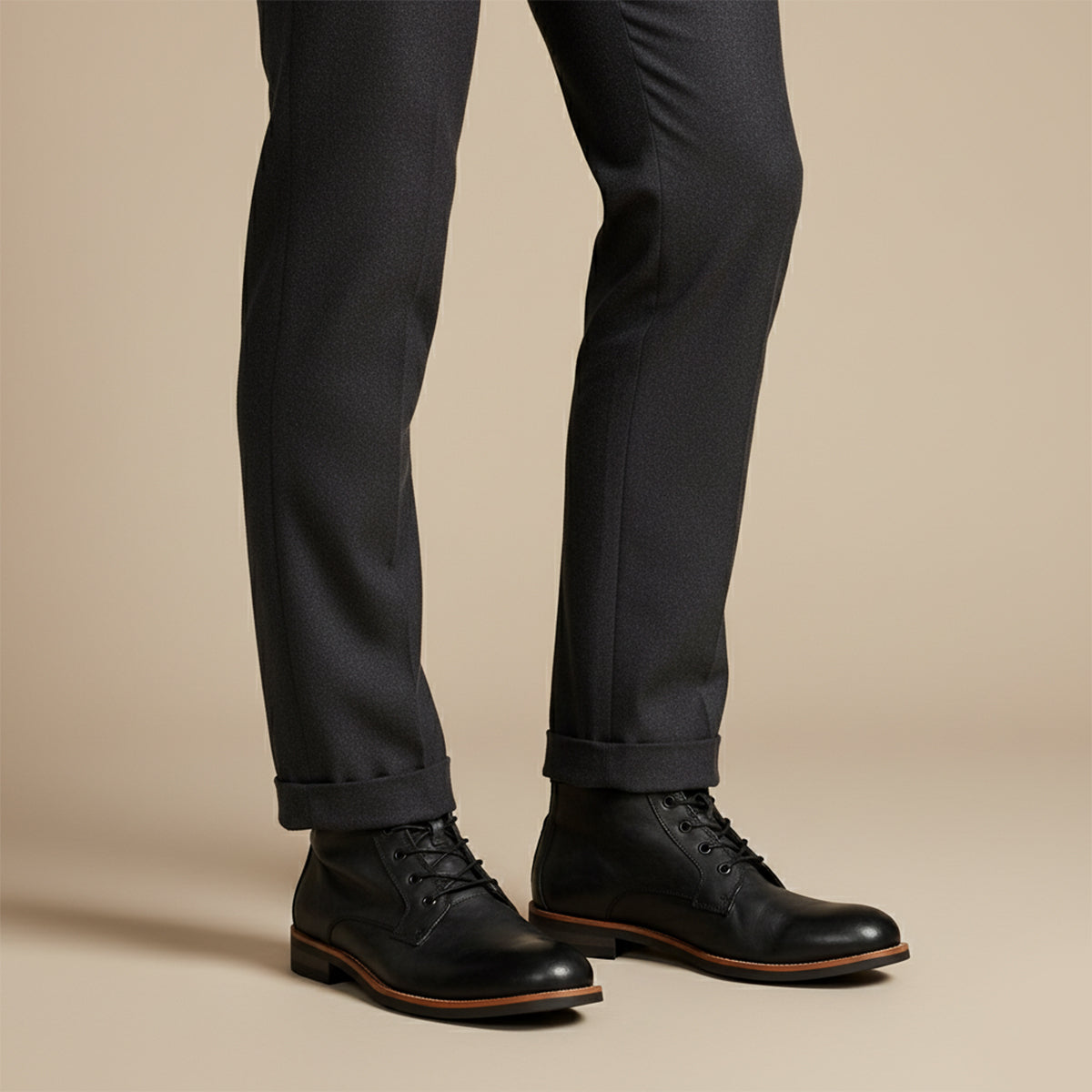 The Lucca Men’s Lace Up Vintage Leather Ankle Boots