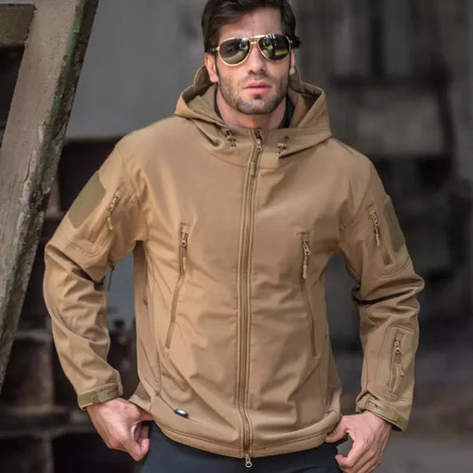 Otis | Men's Tactical Hooded Weatherproof Jacket with Multi-Zip Pockets