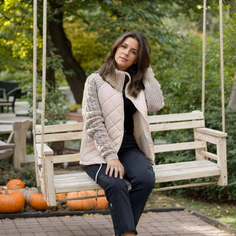 Meredith | Women’s Quilted Zip Jacket with Stand Collar | Stylish & Comfortable Modern Outerwear