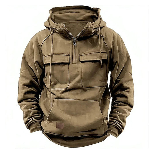 Samuel | Men's High-Quality Tactical Hoodie with Adjustable Hood & Functional Pockets