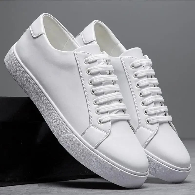 Rainer | Men’s Premium Leather Lace-Up Sneakers for Everyday Style