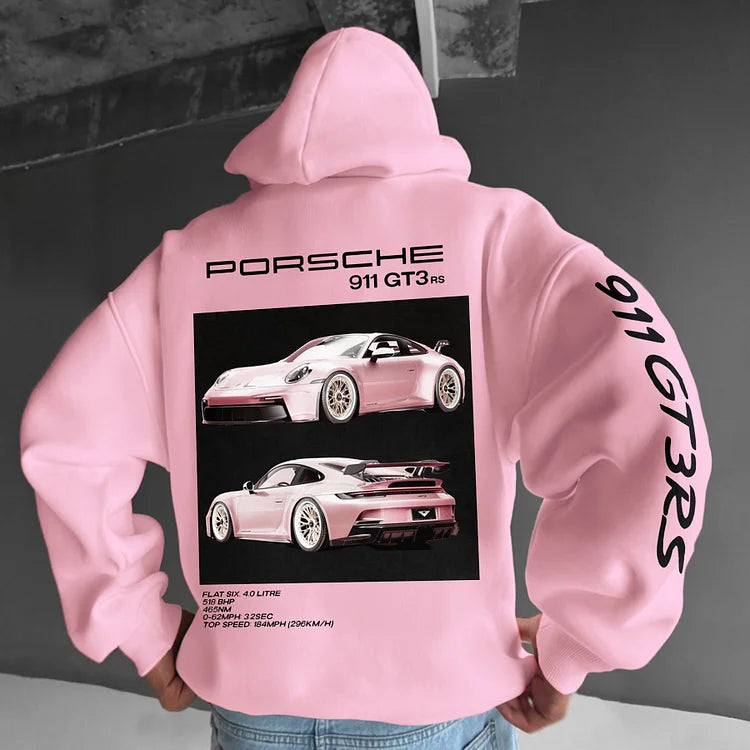 Devin | Unisex Oversized Hoodie with Porsche 911 GT3RS Print