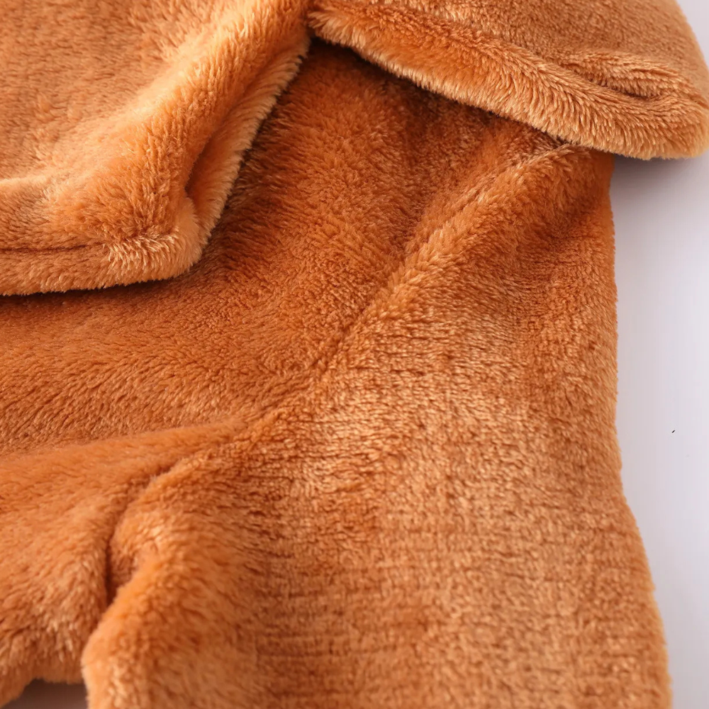 Audrey | Women's Solid Colour Teddy Coat with Lapel Collar