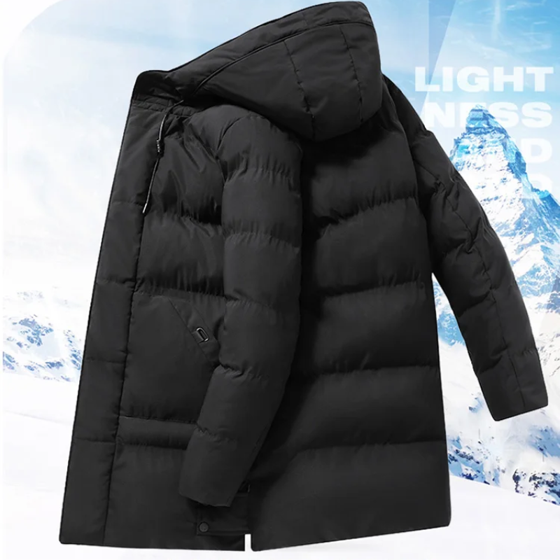 Aaron | Men's Puffer Winter Coat with Hood and Warm Lining