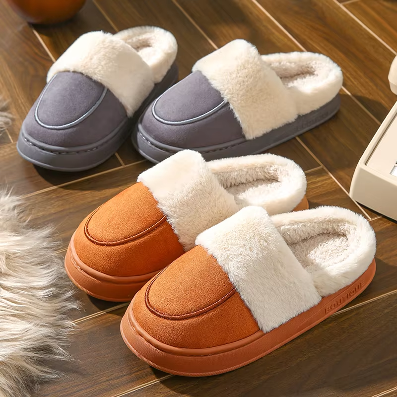 Winfrieda | Women's Winter Slippers with Closed Toe, Plush Lining & Thick Sole