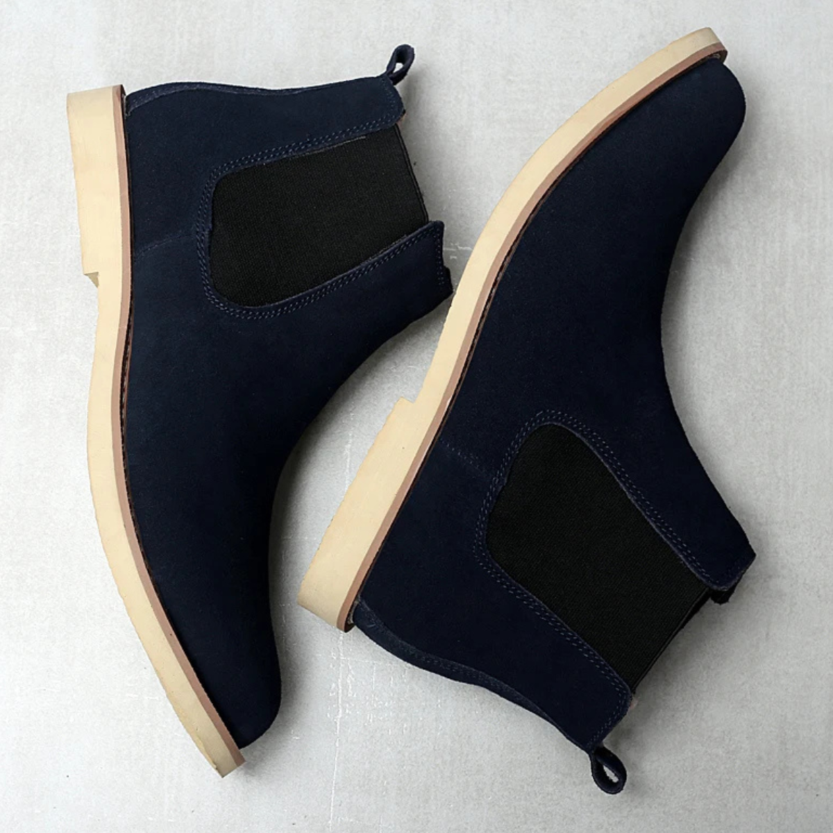 The Monaco Men’s Vintage Suede Zip Ankle Chelsea Boots
