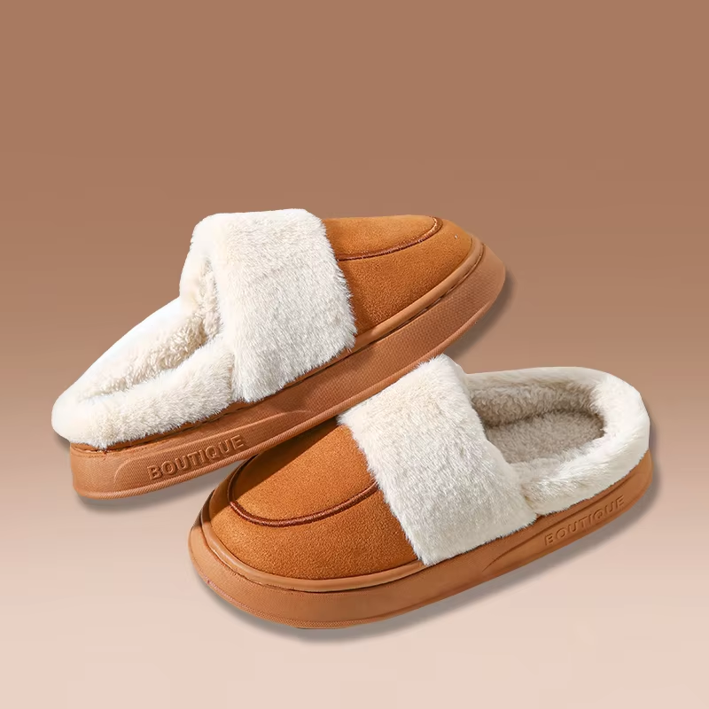 Winfrieda | Women's Winter Slippers with Closed Toe, Plush Lining & Thick Sole