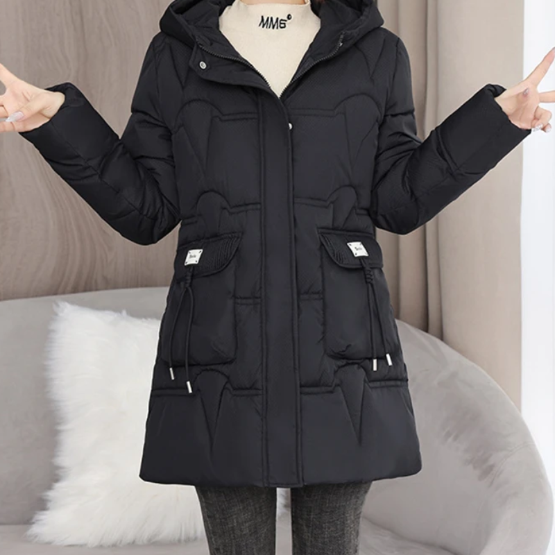 Delia | Women's Windproof Parka Winter Jacket with Hood and Zipper