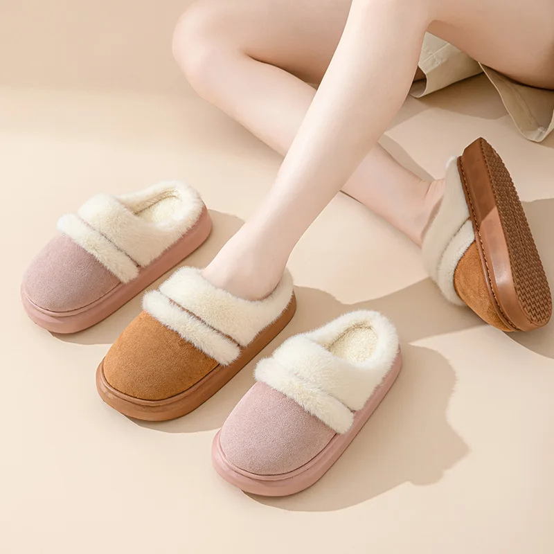 Wiebkena | Women's Winter Slippers with Plush Lining & Thick, Warm Padding