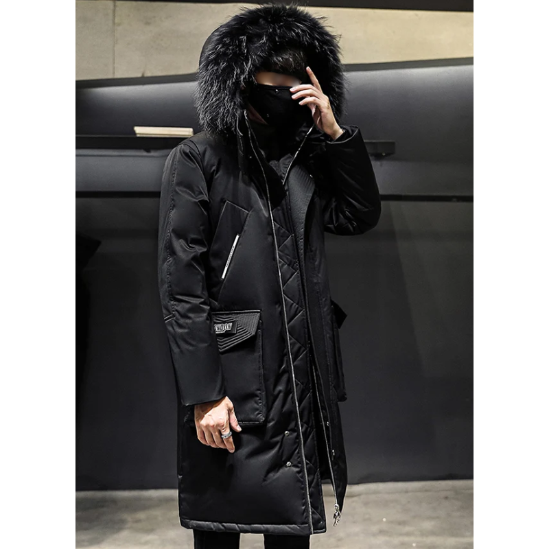 Clemens | Men's Winter Coat with Faux Fur Hood and Multiple Pockets