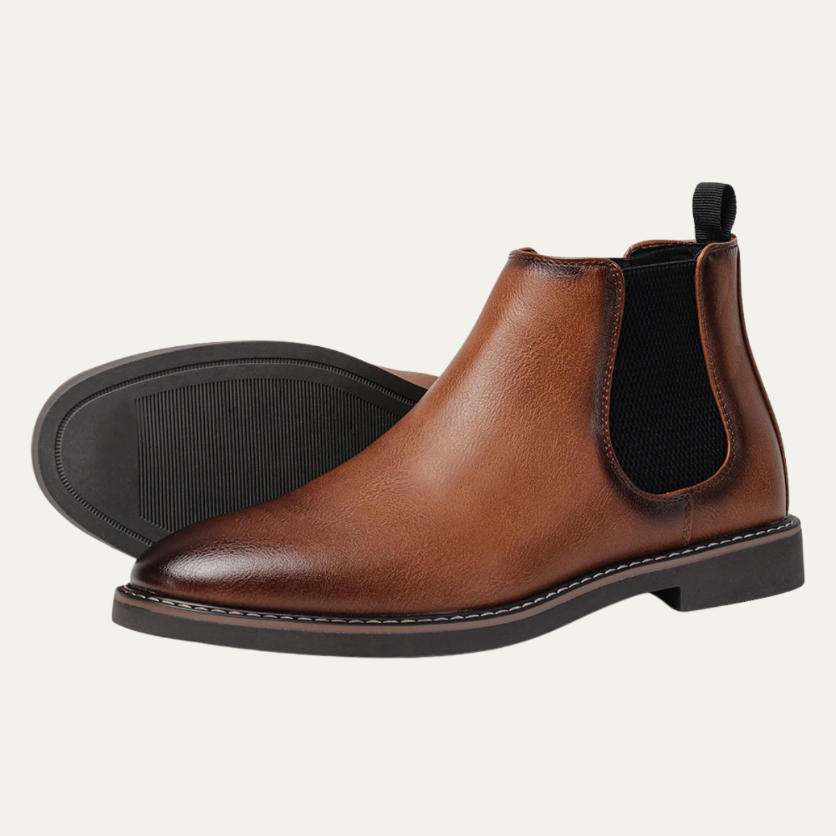 The Conegliano Men&#39;s Trendy Ankle Leather Chelsea Boots