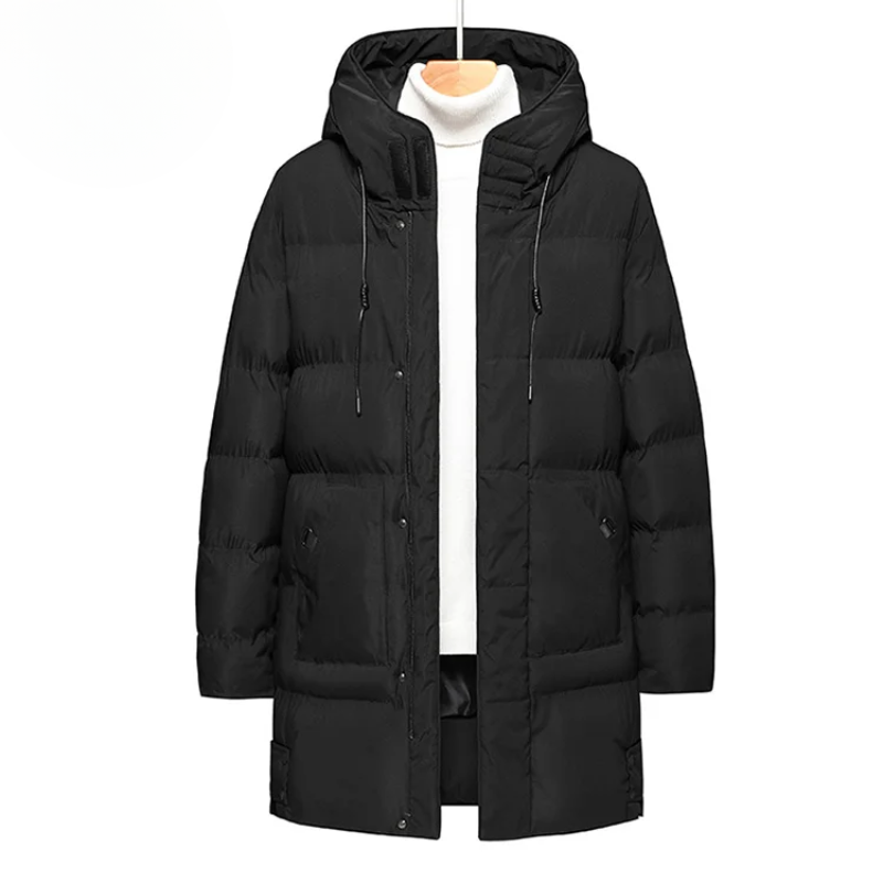 Aaron | Men's Puffer Winter Coat with Hood and Warm Lining