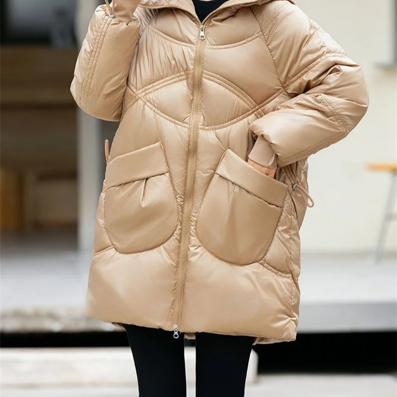 Helena | Women's Windproof Padded Parka Winter Jacket with High Collar and Large Pockets