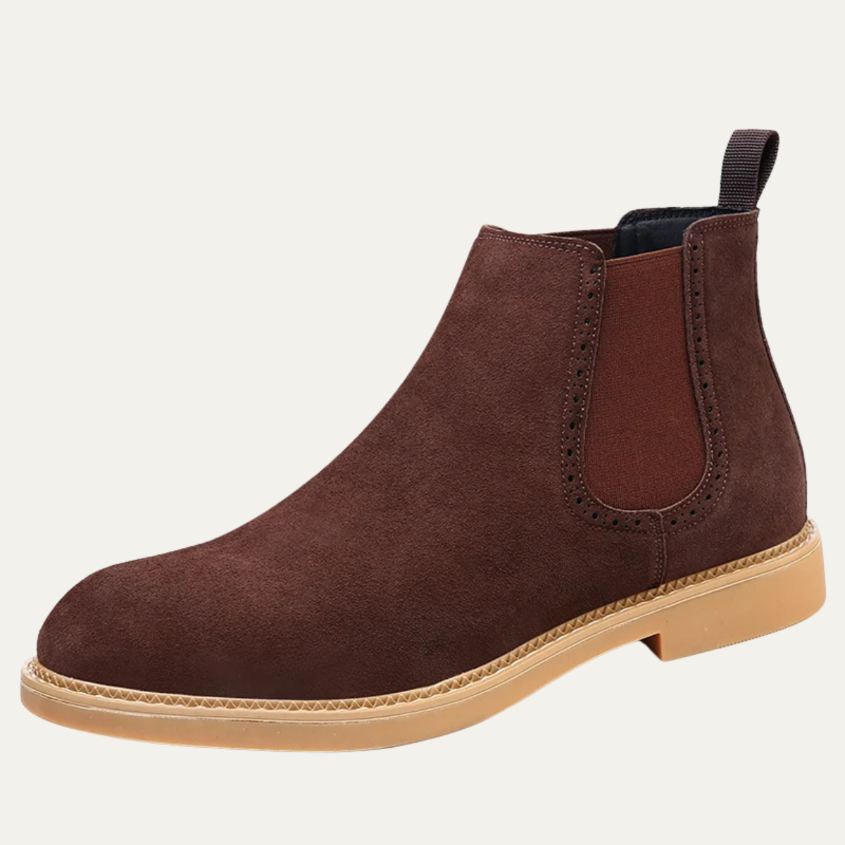 The Carpentras Men’s Casual Slip On Suede Chelsea Dress Boots
