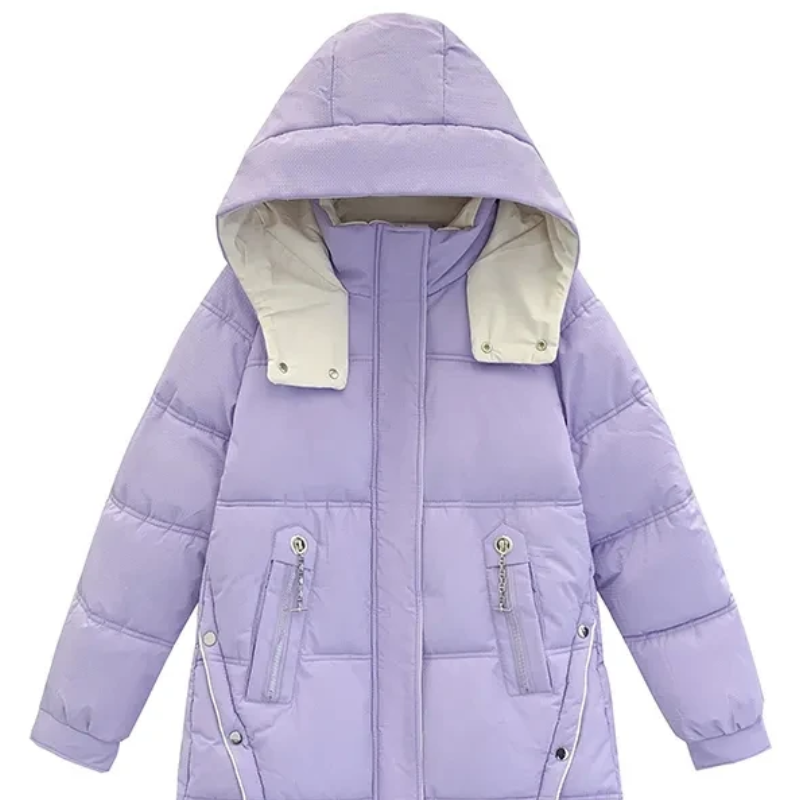 Jolina | Women's Winter Jacket with Hood, Lined and Durable with Zip Pockets