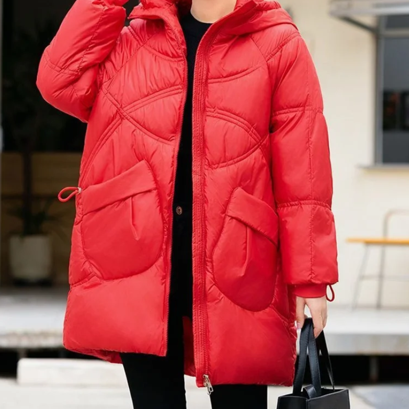 Helena | Women's Windproof Padded Parka Winter Jacket with High Collar and Large Pockets