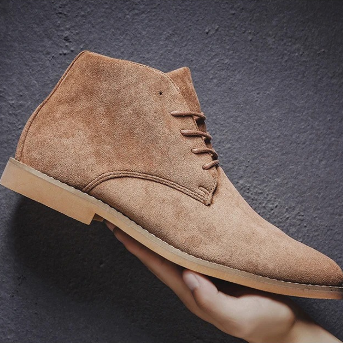 The Dockside Men’s Casual Suede Lace Up Ankle Boots