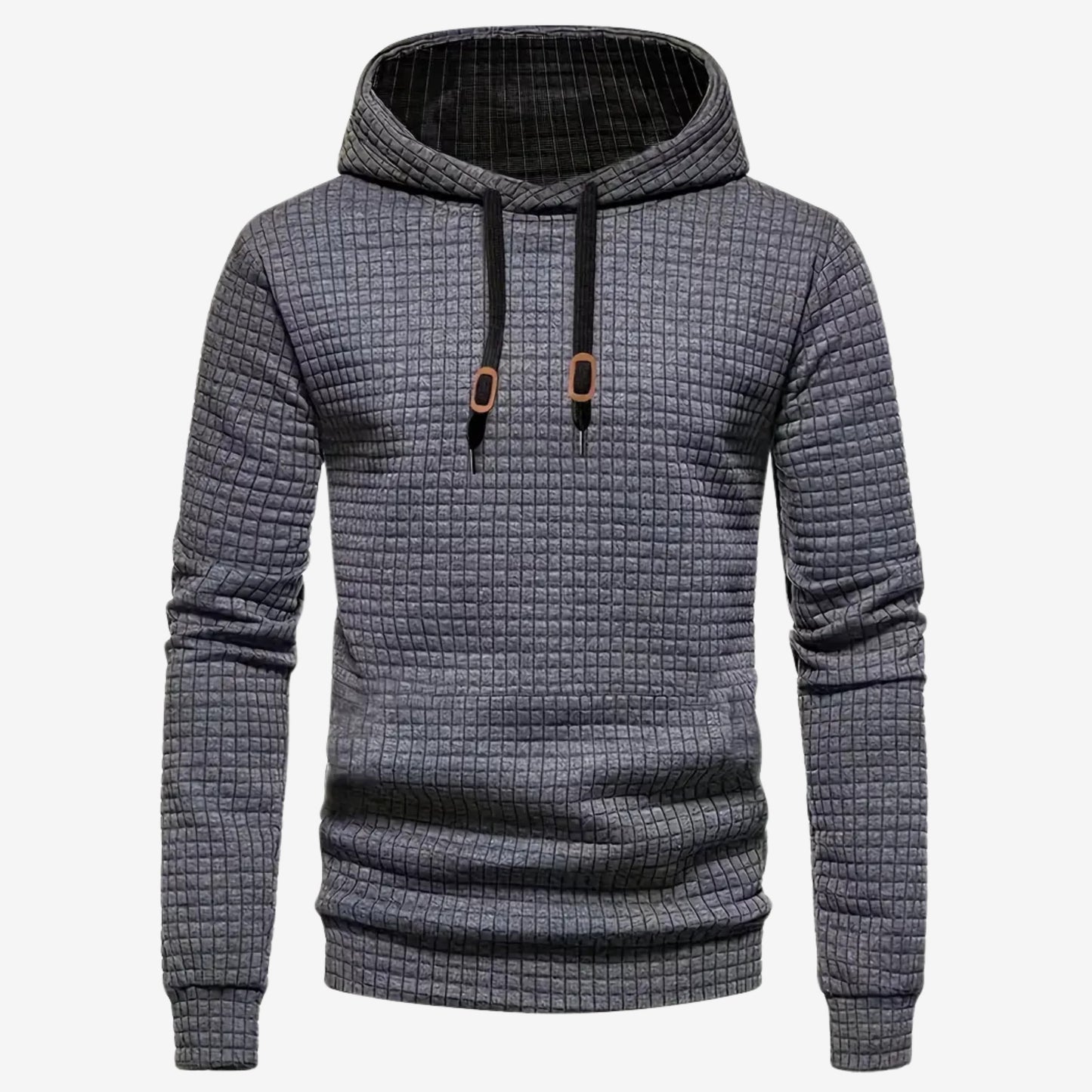 Emil | Stylish Men's Hoodie with Drawstring and Patchwork Sleeve Details – Comfortable and Fashionable