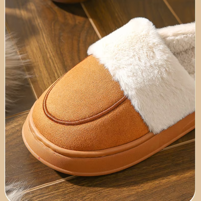 Winfrieda | Women's Winter Slippers with Closed Toe, Plush Lining & Thick Sole