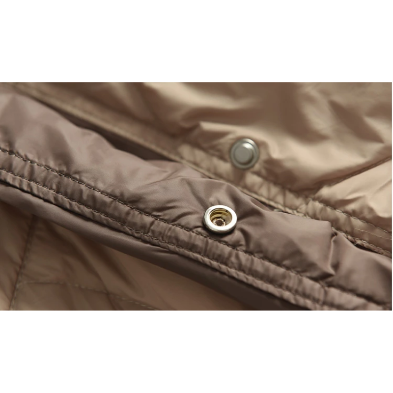 Cassandra | Women's Lightweight Quilted Jacket with Buttons and Side Pockets – Elegant Winter Warmth