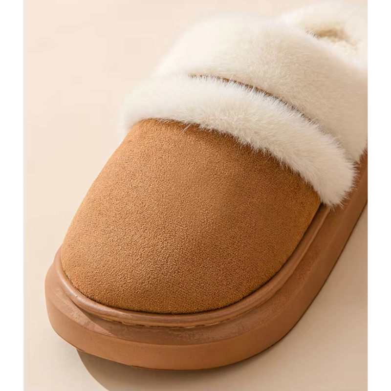 Wiebkena | Women's Winter Slippers with Plush Lining & Thick, Warm Padding