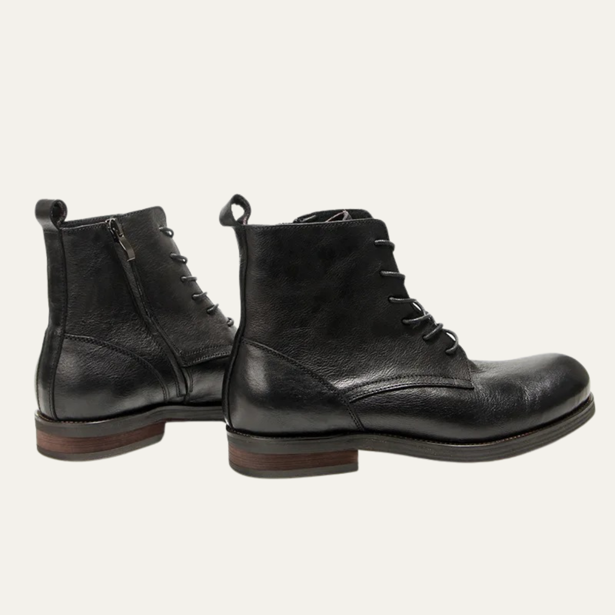 The St Davids Men's Leather Retro Casual Lace Up Boots
