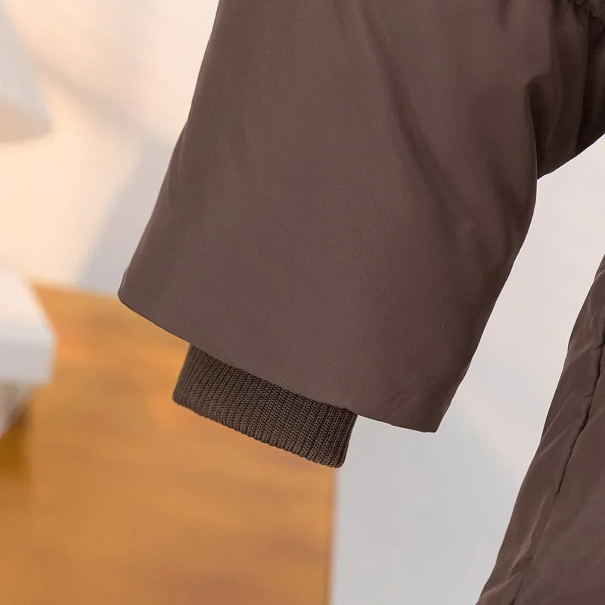 Ysabellea | Women's Padded Winter Coat with Wrap Collar and Adjustable Belt