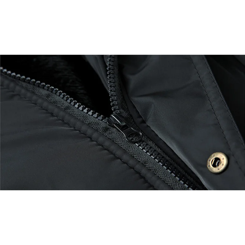 Marlon | Men's Black Winter Jacket with Hood – Padded & Fleece Lined for Maximum Warmth