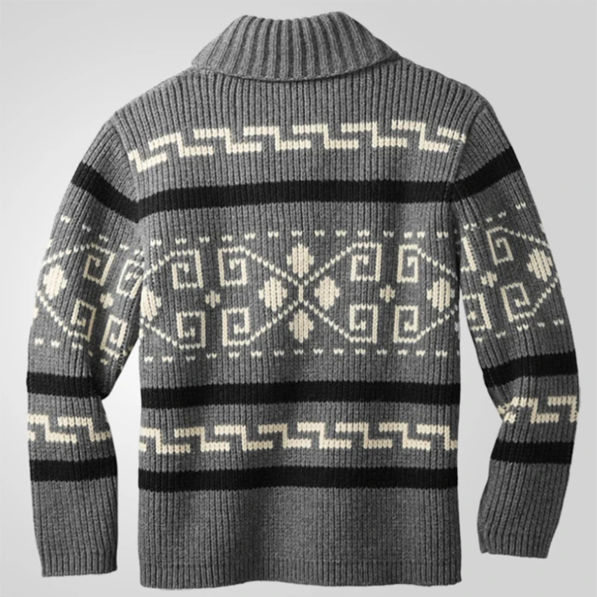 The Orvieto Men’s Vintage Thick Winter Shawl Collar Knit Cardigan