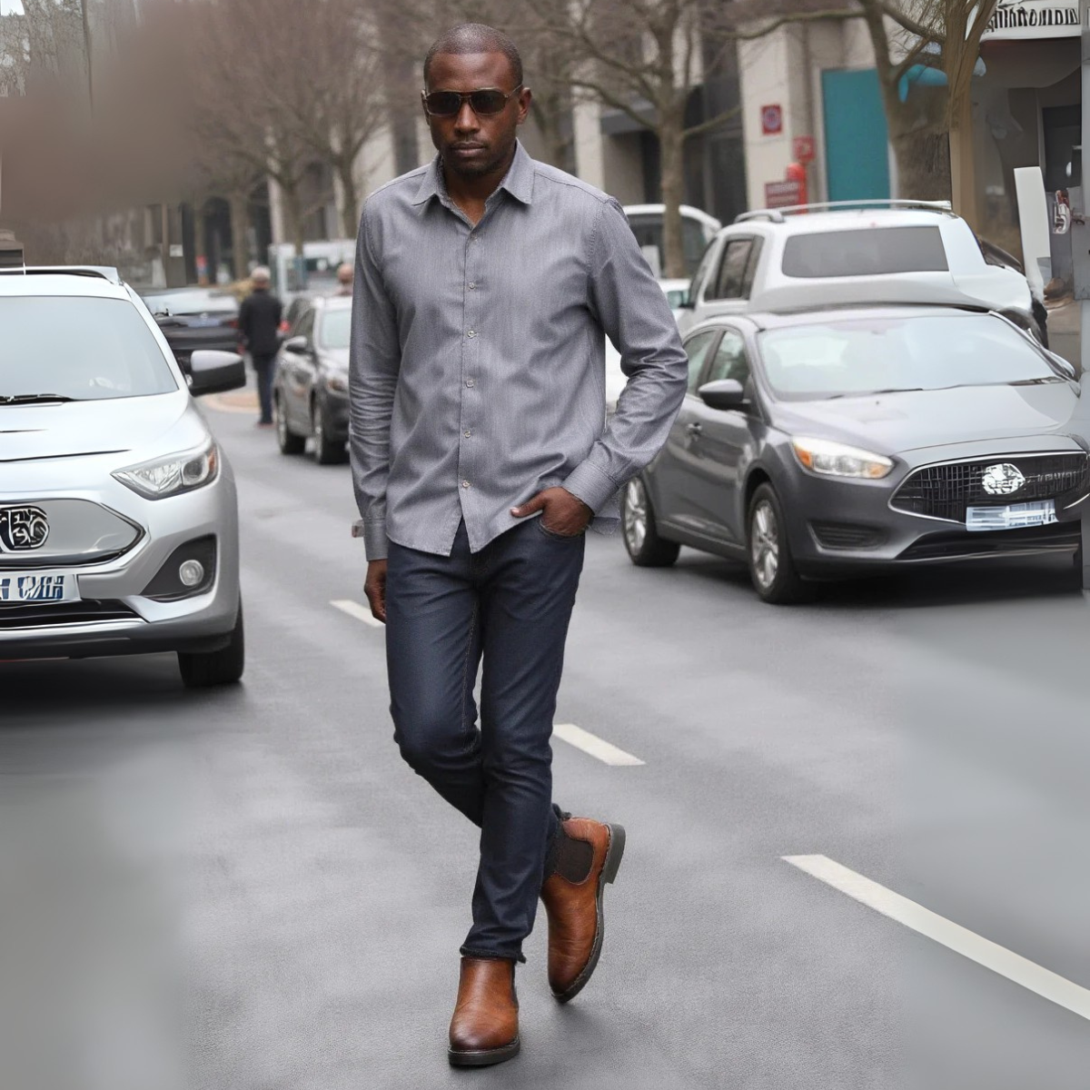 The Montalcino Men’s Brown Classic Leather Slip On Chelsea Boots