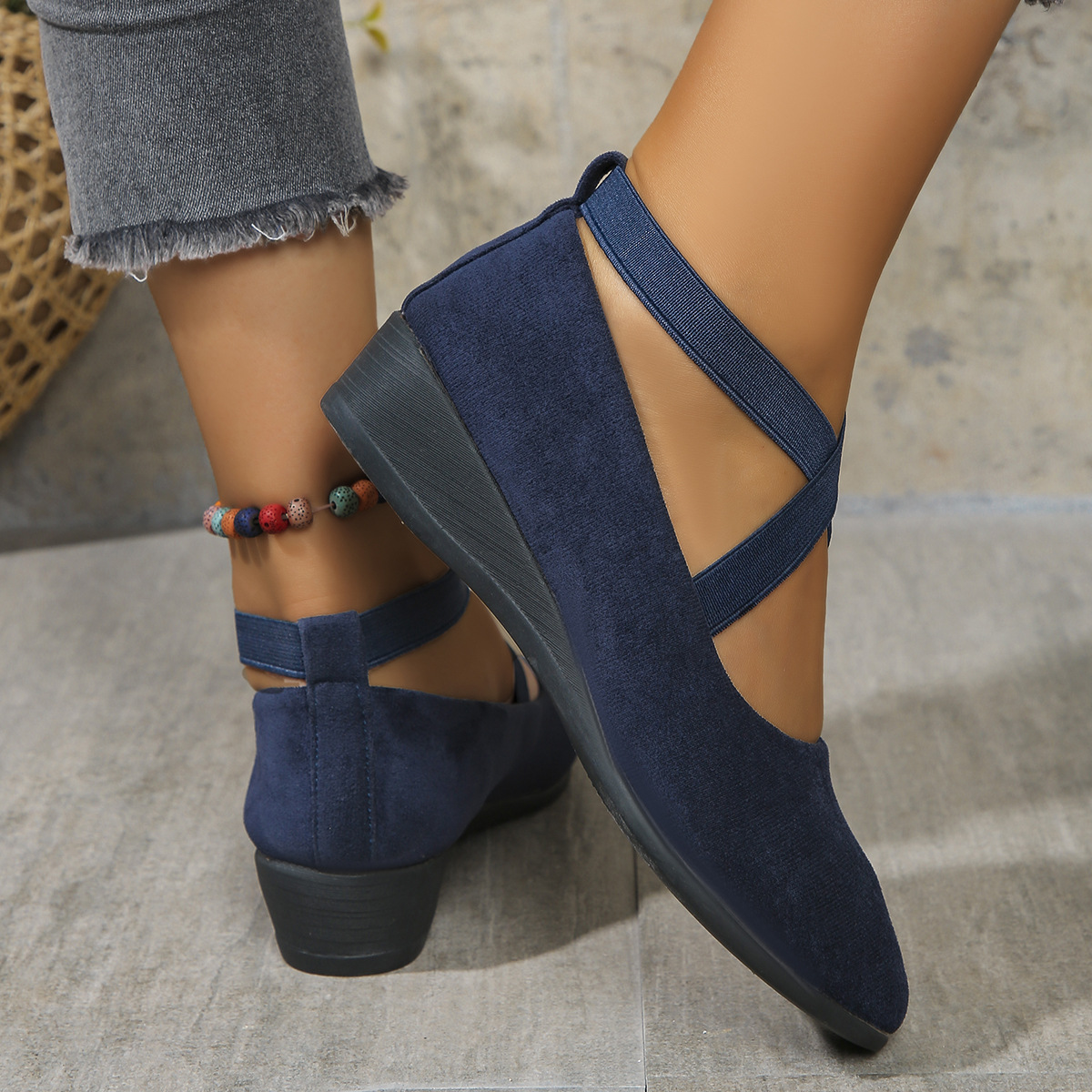 Palloma | Women’s Criss-Cross Strap Ballerina Comfort Shoes – Lightweight Casual Walking Flats