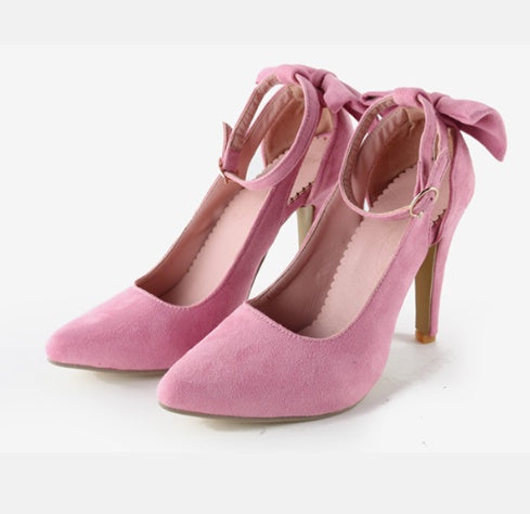 Bethany | Women's Bow Detail Pointed Toe High Heels for Party & Wedding