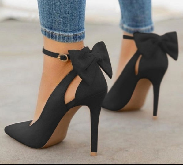 Bethany | Women's Bow Detail Pointed Toe High Heels for Party & Wedding