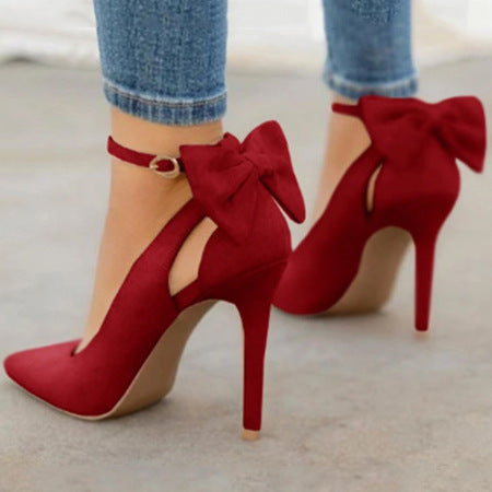 Bethany | Women's Bow Detail Pointed Toe High Heels for Party & Wedding