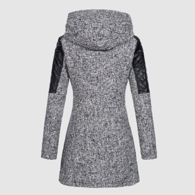 Annabelle | Women’s Asymmetric Zip Padded Hooded Jacket