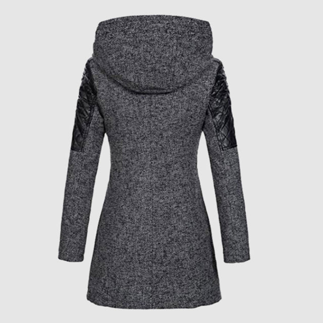 Annabelle | Women’s Asymmetric Zip Padded Hooded Jacket
