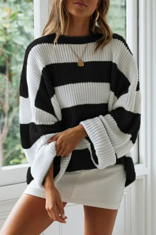 Agnes | Women’s Loose-Fit Striped Knit Sweater