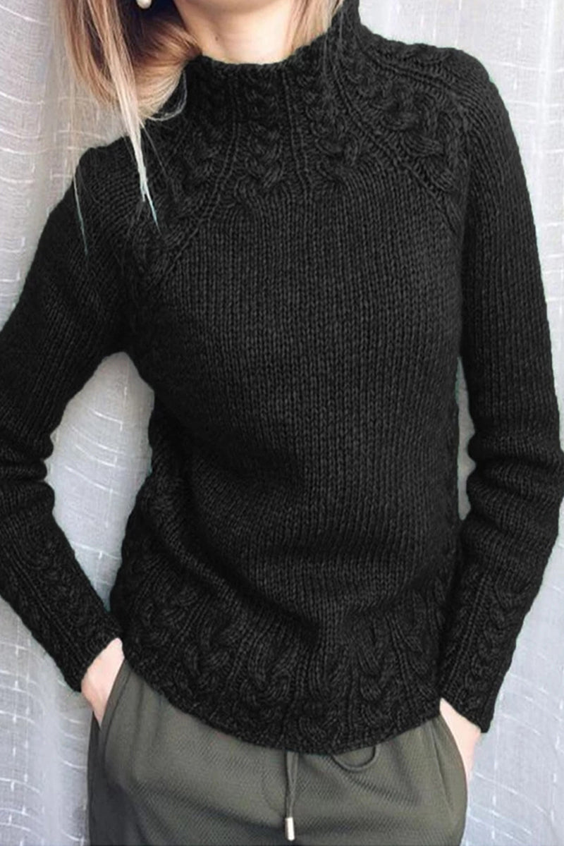 Brelina | Classic Roll Neck Sweater in Premium Knit Design – Timeless Elegance